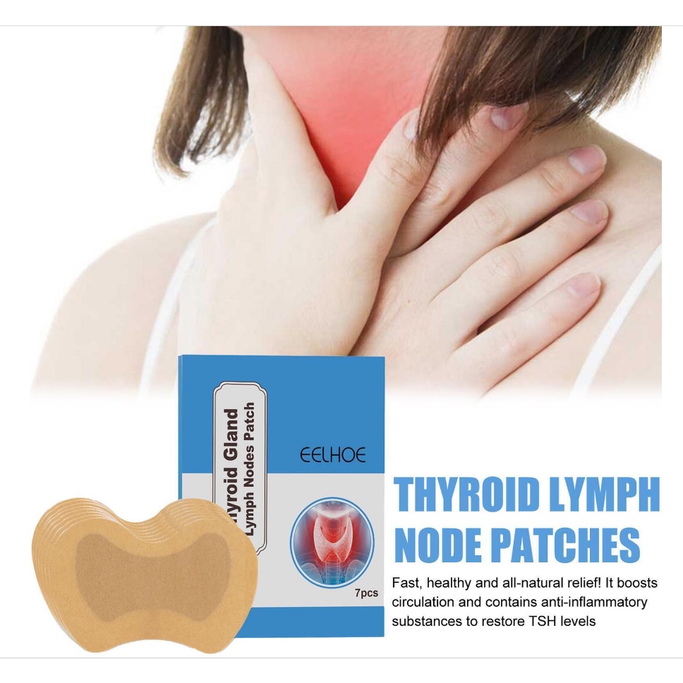 Thyroid Lymph Patch 7 Pieces Heating Neck Patches Practical Useful