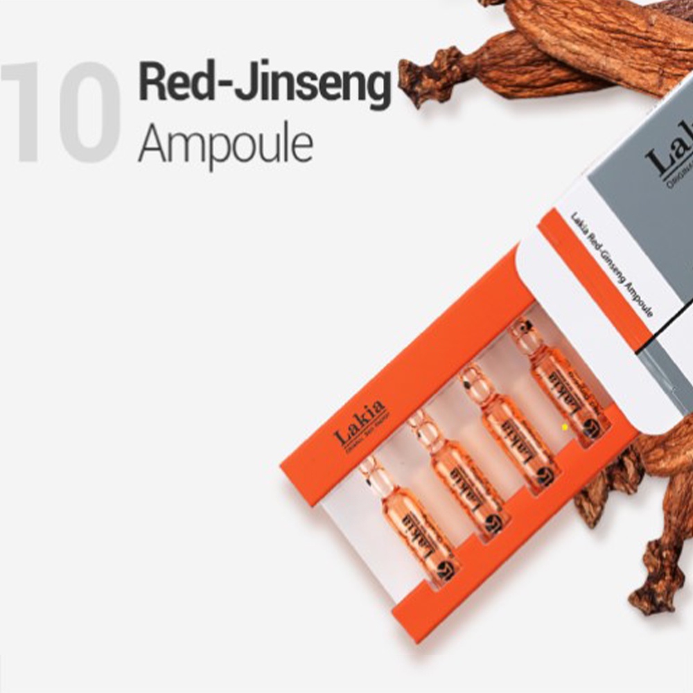 Lakia Red Ginseng Facial Serum Ampoule 2ml X 10ea Tone up Radiant