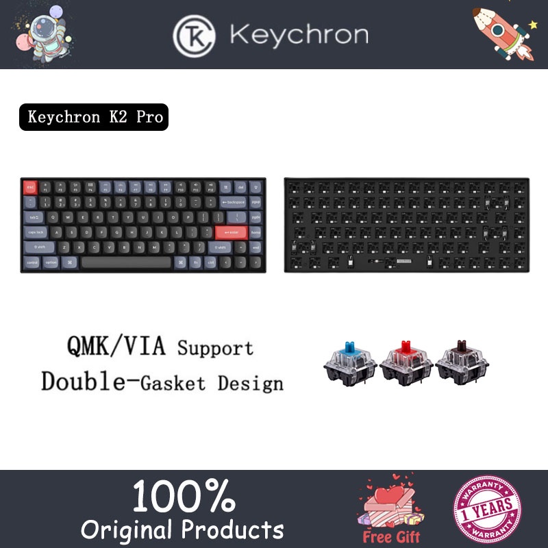Keychron K2 Pro QMK/VIA change key wireless RGB custom mechanical