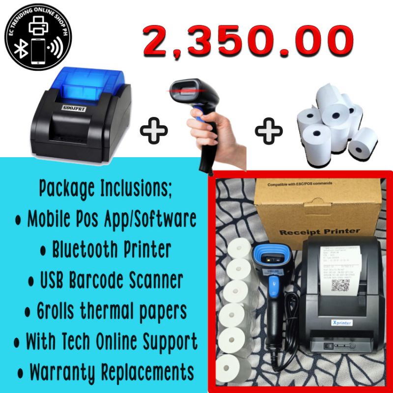 Bluetooth on sale scanner printer