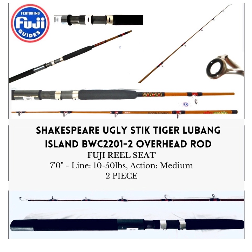 Shakespeare Ugly Stik Tiger Lubang Island BWC2201-2 7' 2pc Medium