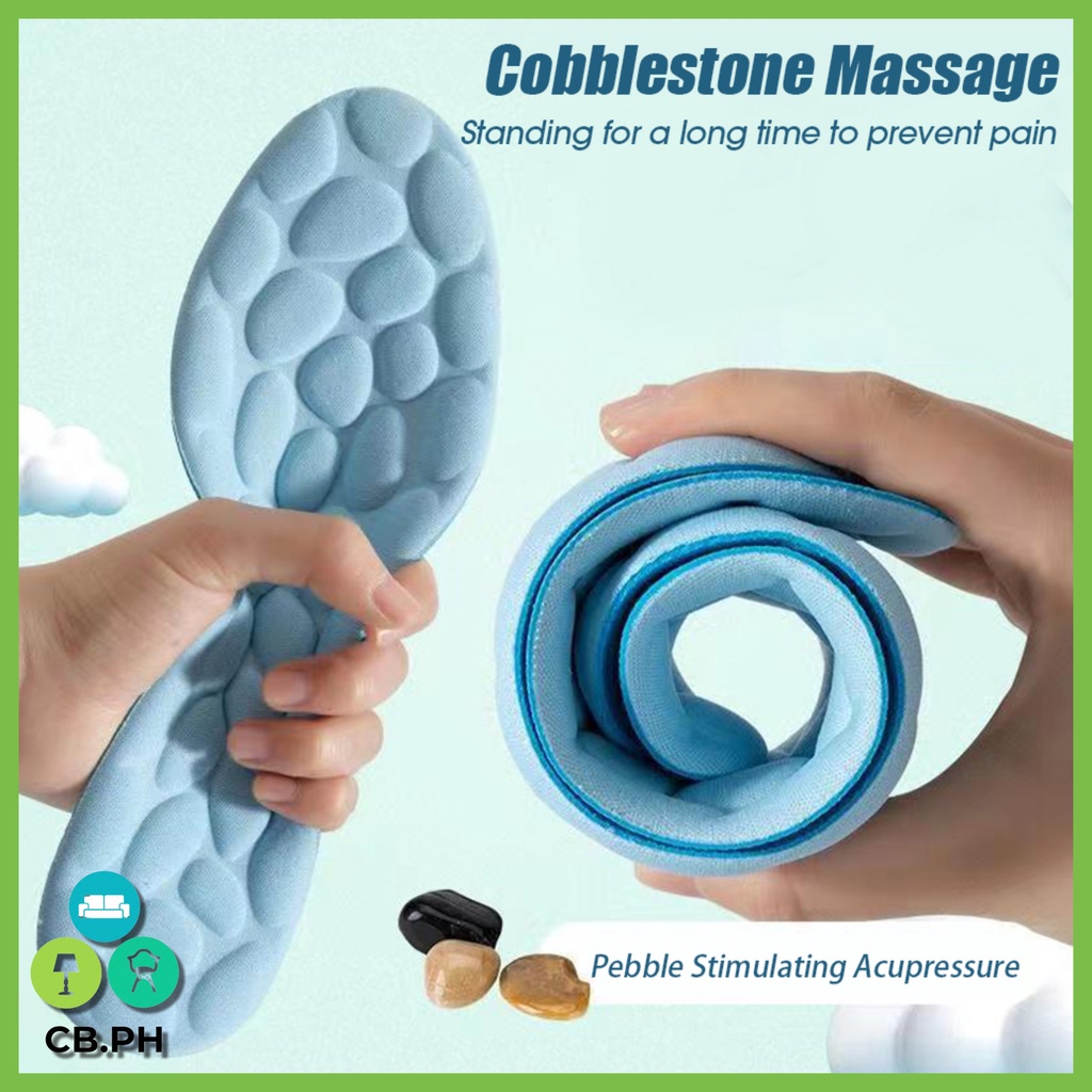 CB.PH Memory Foam Pebble Insoles for Sneakers Comfort Inner Sole Arch ...