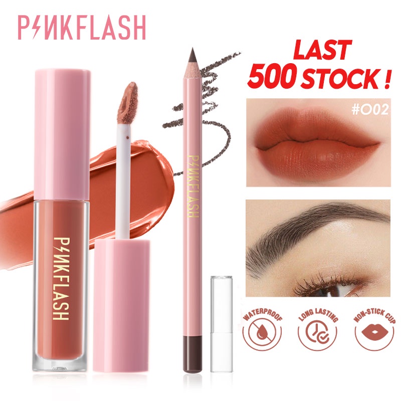 PINKFLASH MAKEUP SET Long Lasting Waterproof Mascara Black Eyeliner ...