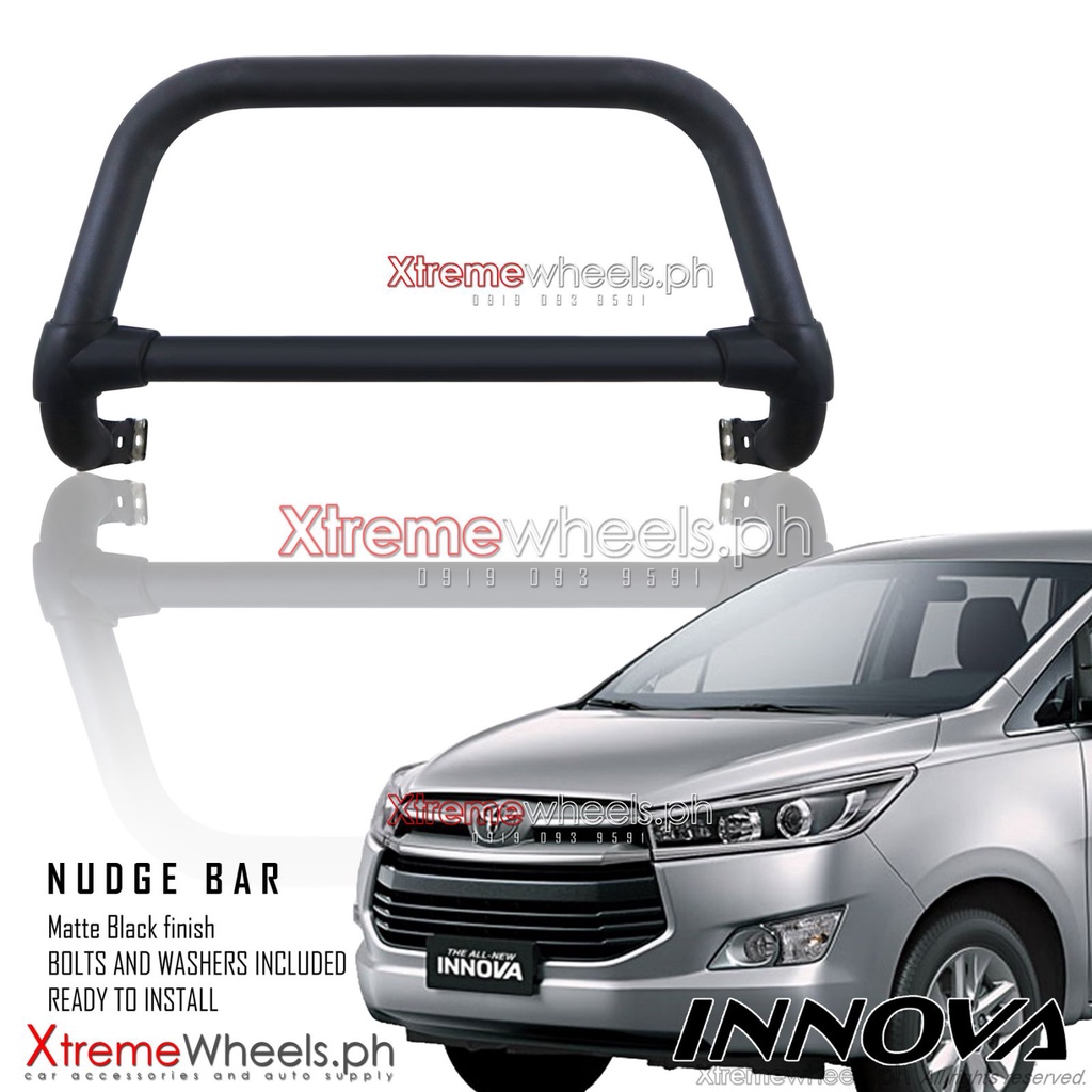 Toyota Innova 2016-2026 Front nudge bar / bull bar / front bumper steel ...