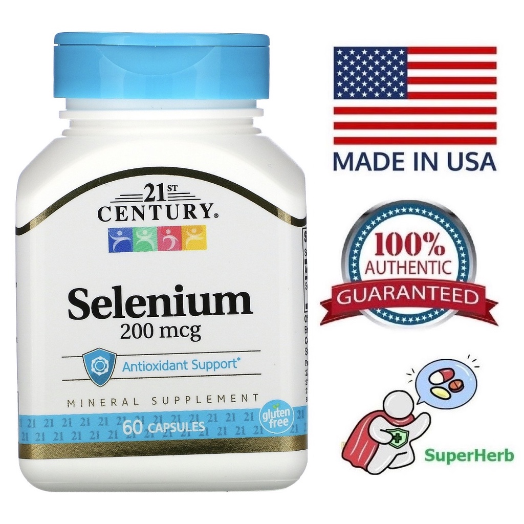 21st Century, Selenium, 200 mcg, 60 Capsules | Shopee Philippines