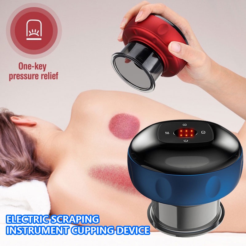 6 Levels Electric Ventosa Dynamic cupping massager Heating function ...