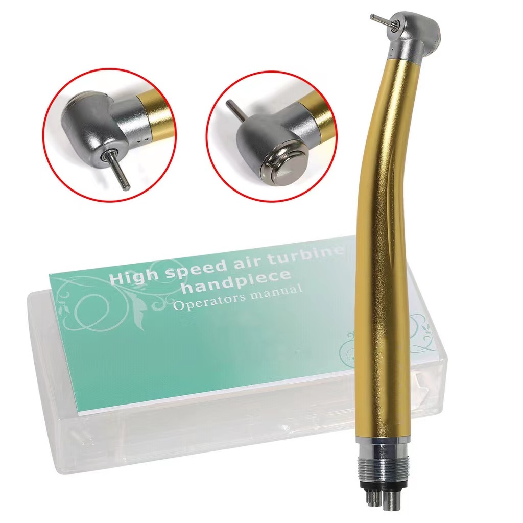 2/4 Holes Golden High Speed Turbine Handpiece Push Button | Shopee ...