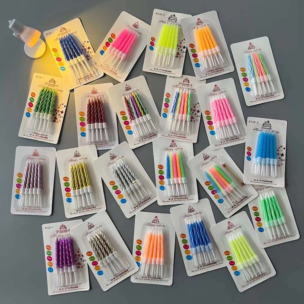 Thread Color Birthday Candles Macaron Cake Candles Birthday Party ...
