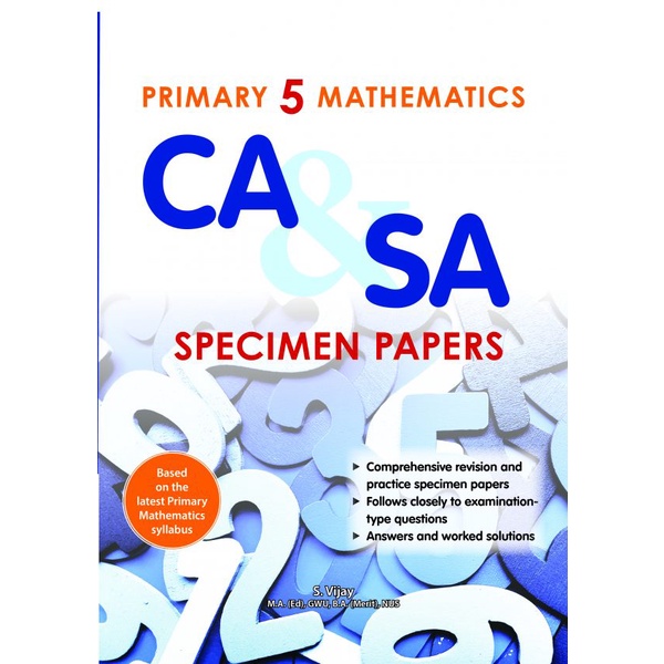 Primary 5 Mathematics CA & SA Specimen Papers | Shopee Philippines
