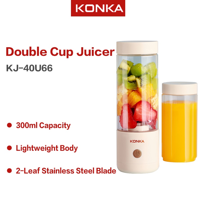 KONKA 300ml Portable Blender Electric Juicer Fruit Blender Wireless
