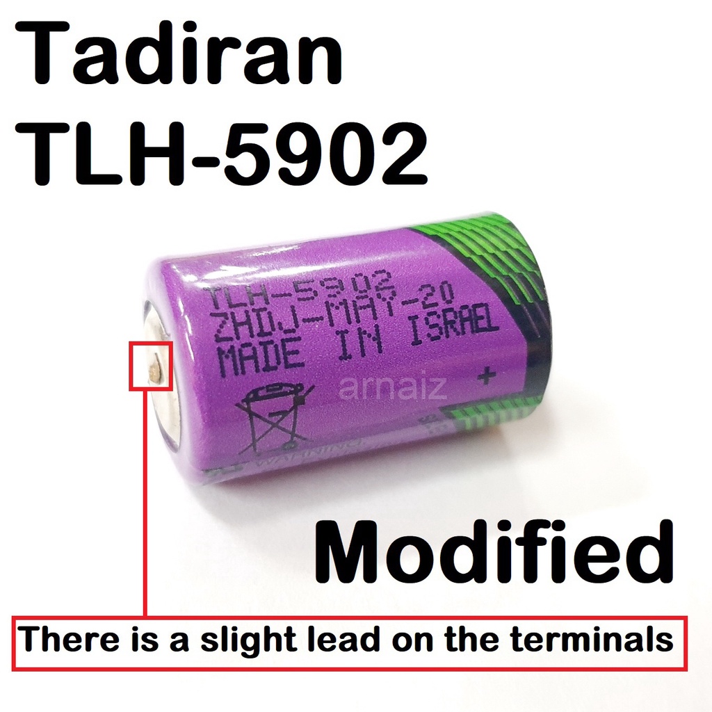 Modified Tadiran Tlh 5902 12aa Lithium Battery 36v Tadiran Tlh 5902s Tl 5902 Batteries Tl 6732