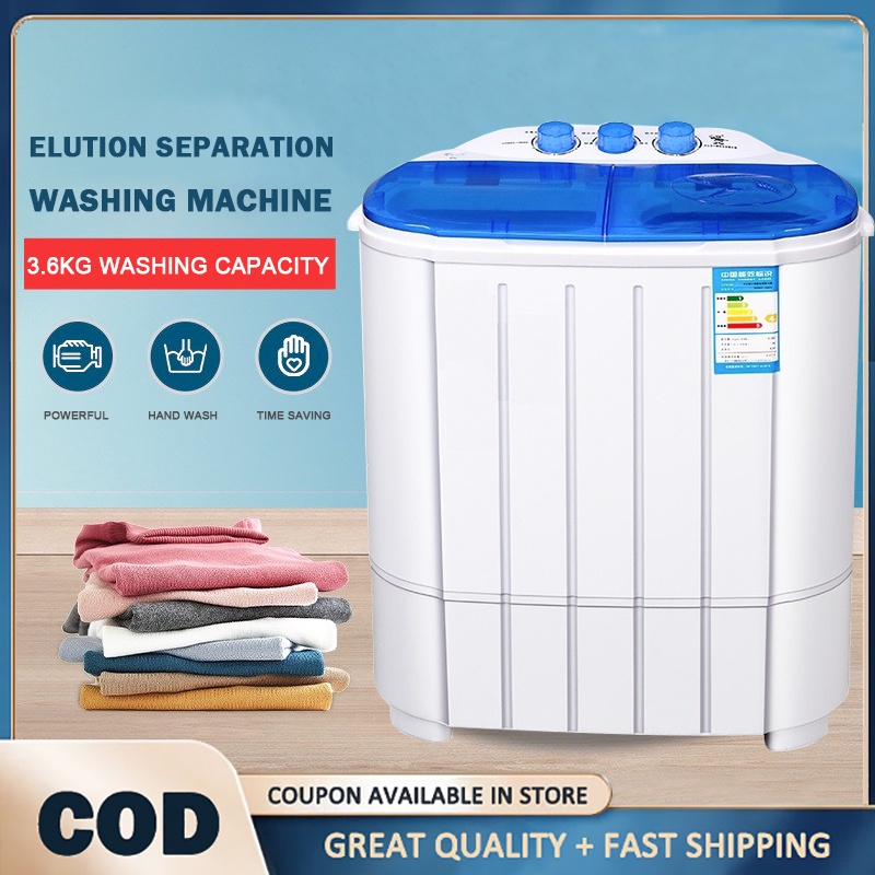 Washing Machine with Dryer Doublebarrel Mini Washing Machine Semi