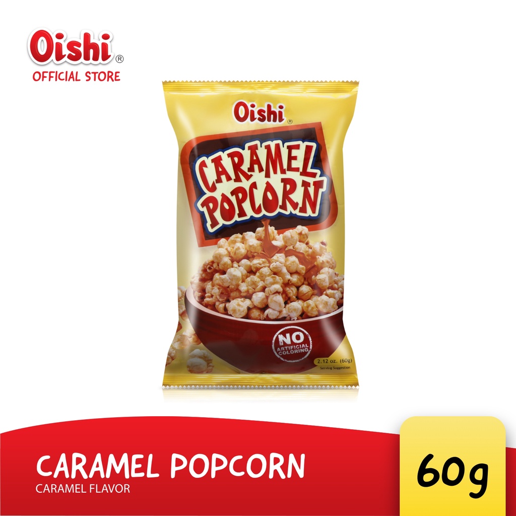 Oishi Popcorn Caramel 60g | Shopee Philippines