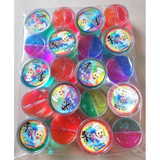 Slime 2 in 1 Colors Slime !!! 20pcs /pack | Shopee Philippines