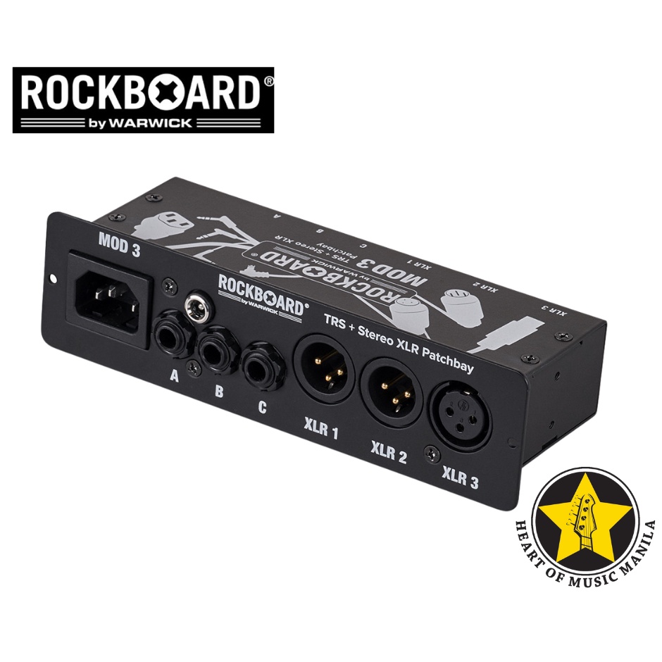 RockBoard MOD 3 V2 - All-in-One TRS & XLR Patchbay for Vocalists ...