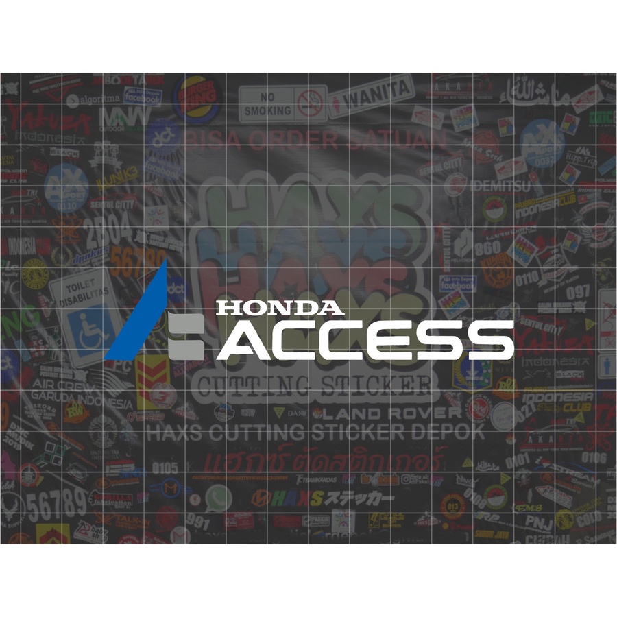 Cutting Sticker Honda Access V2 Size 10 Cm for Motorcycles | Shopee ...