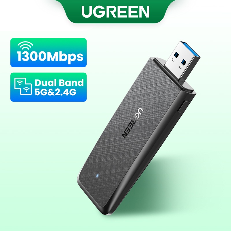 【new Arrival】ugreen Wifi Adapter 1300mbps 5ghz And 2 4ghz Dual Band Usb