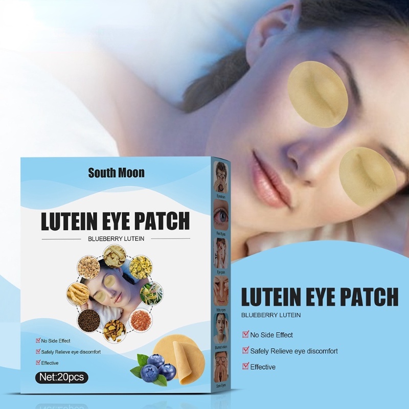 EELHOE 20pcs/box Blueberry Lutein Eye Patch for Relieving Visual ...