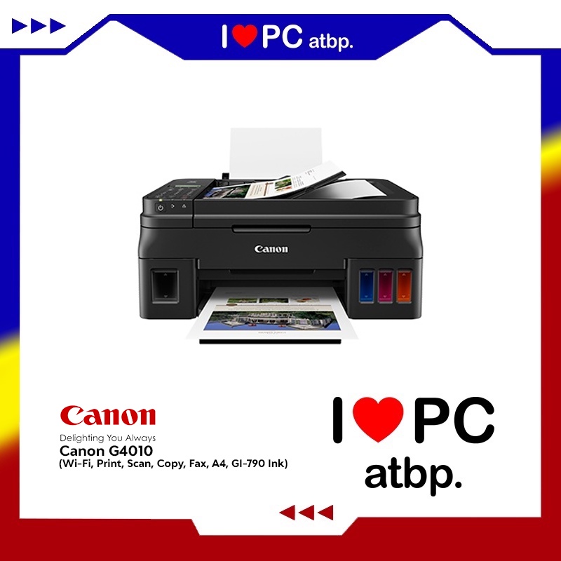 Canon G4010 Ink Tank Wireless AllInOne Printer (WiFi,Print, Scan