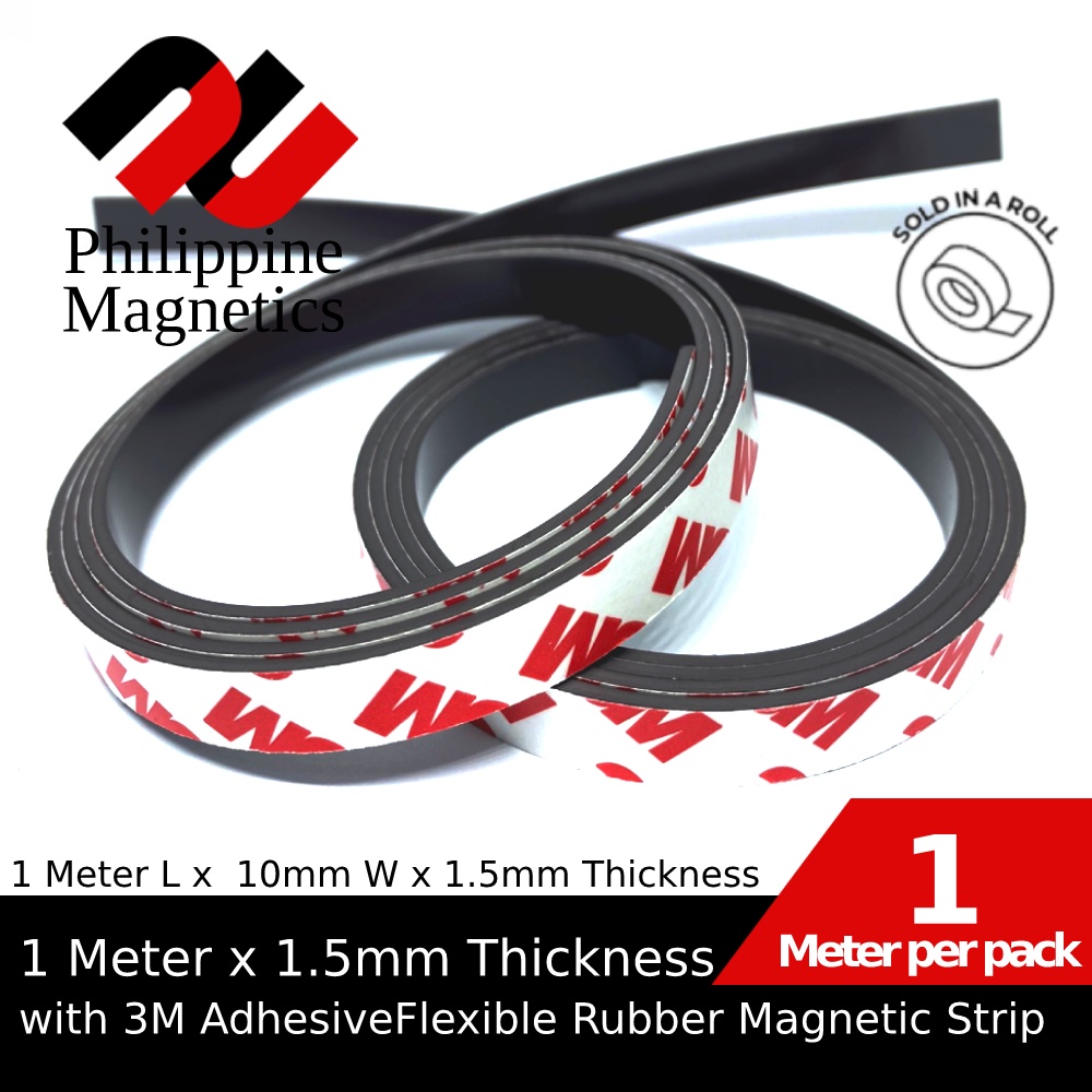 1Meter 10mm x 1.5mm Rubber Strip with 3M Adhesive Flexible Rubber Strip tape w