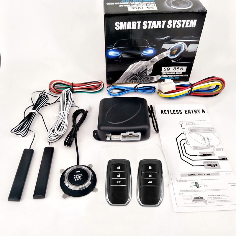 Universal Automatic Keyless Entry System Car Start and Stop Buttons ...