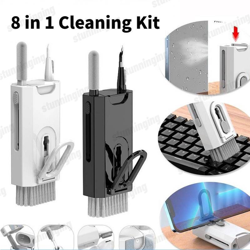 8-in-1 Computer Keyboard Cleaner Brush Kit Earphone Cleaning Pen ...