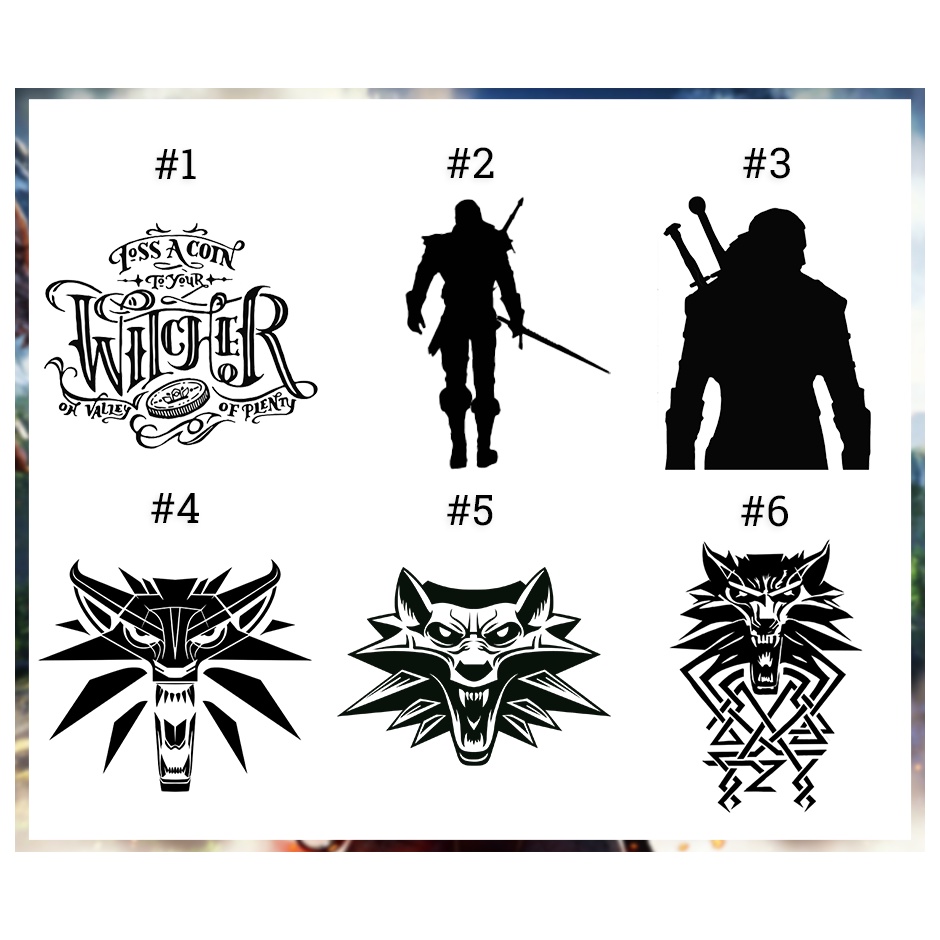 The Witcher Vinyl Decals SERIES 001 Shopee Philippines
