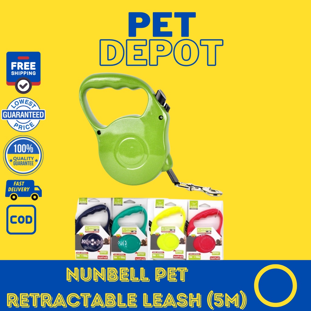 Nunbell Pet Retractable Leash (5m) Shopee Philippines