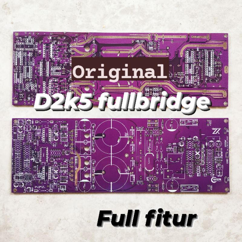 Pcb Class D D2k5 Fullbridge Dual Feedback full features PCB Fix