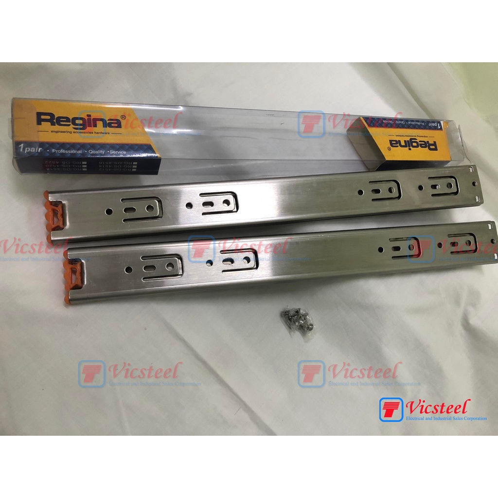 Regina Drawer Guide Full Extension 12 14 16 18 20 inches stainless RG ...