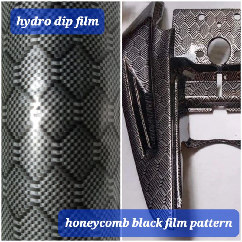 HYDRO DIP FILM HONEYCOMB V2 BLACK FILM PATTERN | WATER TRANSFER FILM ...