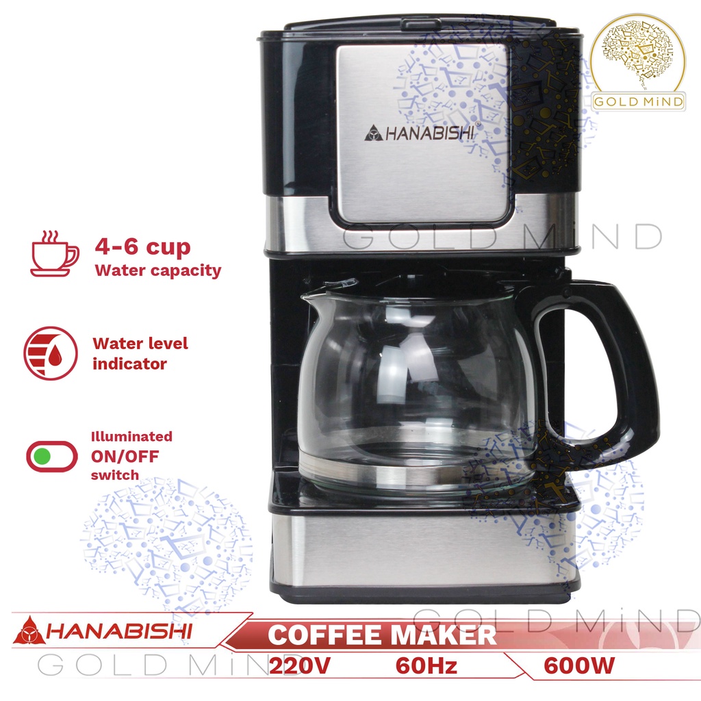 Hanabishi Coffee Maker HCM15XB 600W Shopee Philippines