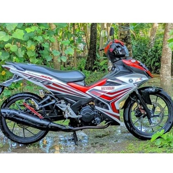 HITAM PUTIH Yamaha JUPITER MX KING Motorcycle Standard STRIPING 150 ...