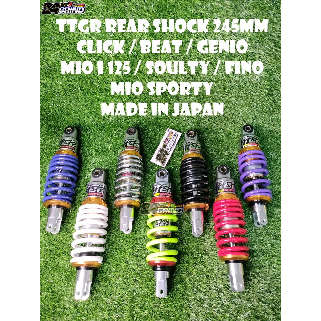 TTGR REAR SHOCK 245mm CLICK / BEAT / MIO I 125 / MIO SPORTY LOWERING ...