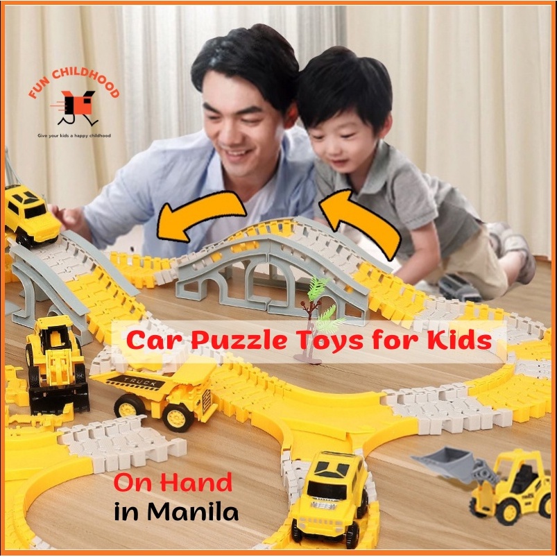 Kids Toys Children's Construction Race Tracks with Electric Engineering ...