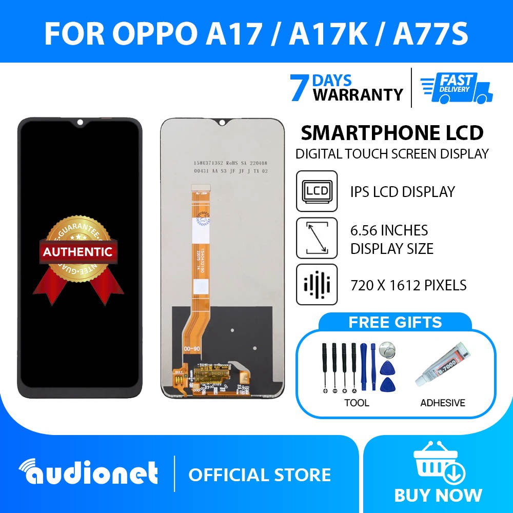 Smartphone LCD for Oppo A17/A17k/A77s Digital Touch Screen Display ...