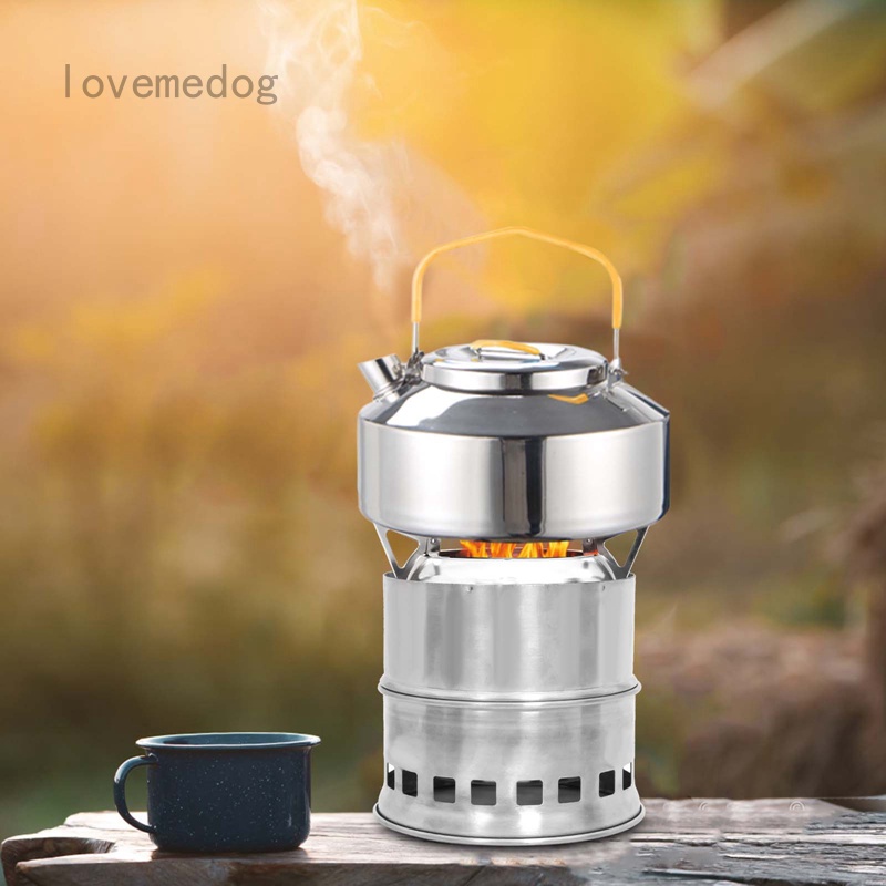 Stainless steel outdoor kettles Coffee POTS Camping teapots portable