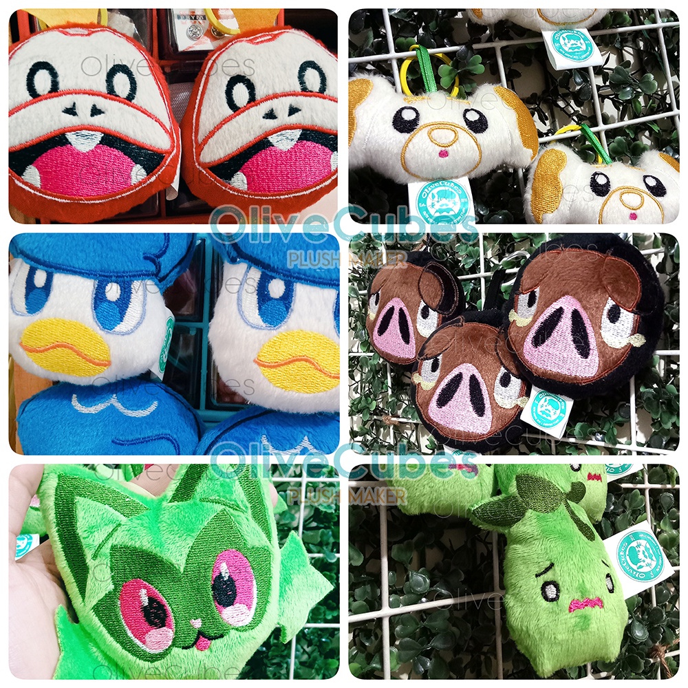 Pokemon Plush Keychain Handmade Fuecoco Quaxly Sprigatito Lechonk Smoliv Fidough Ditto OliveCubes Shopee Philippines