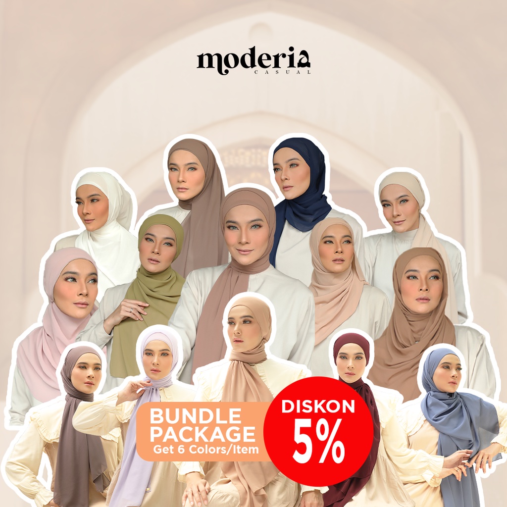 2-in1 Inner Pashmina/Instant Pashmina/6-Color Bundle Package Is More ...