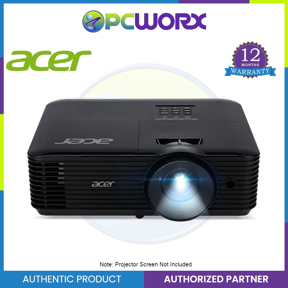 Acer X1126AH Projector with SVGA resolution and 4,000 ANSI lumens, Acer