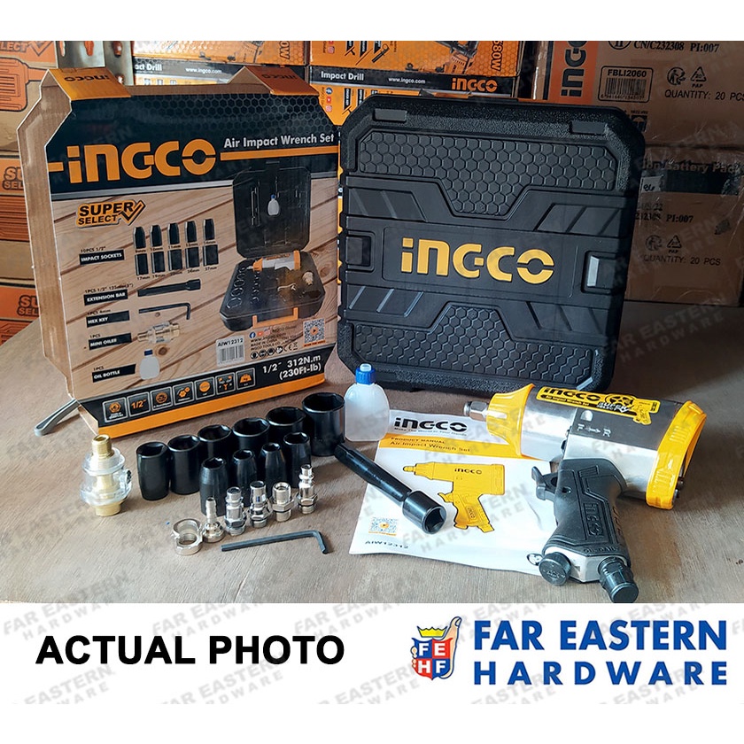 INGCO Pneumatic Air Impact Wrench 1/2