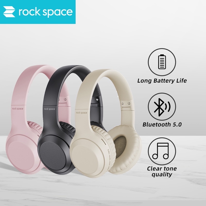 Rock Space O2 Wireless Headphones Foldable Bluetooth Headset with