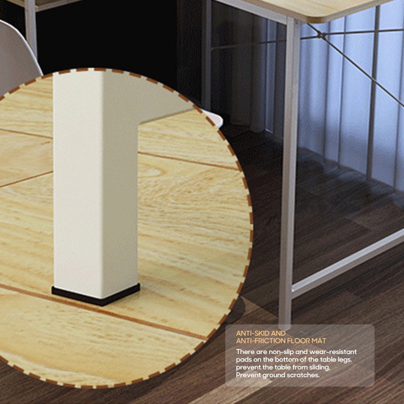 COD 120CM Study Table with Book Shelf Left&Right Office Table Computer ...