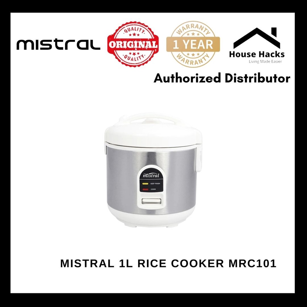 Mistral 1L Rice Cooker MRC101 (House Hacks) Shopee Philippines