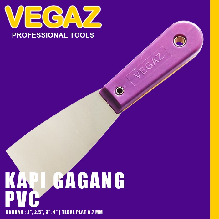 VEGAZ - PVC Handle Wall Putty Scraper Steel Scrapper | Shopee Philippines