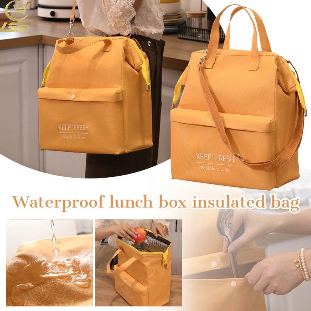 Efeq Tote Thermal Big Lunch Bag Insulated Bag Waterproof Travel Picnic