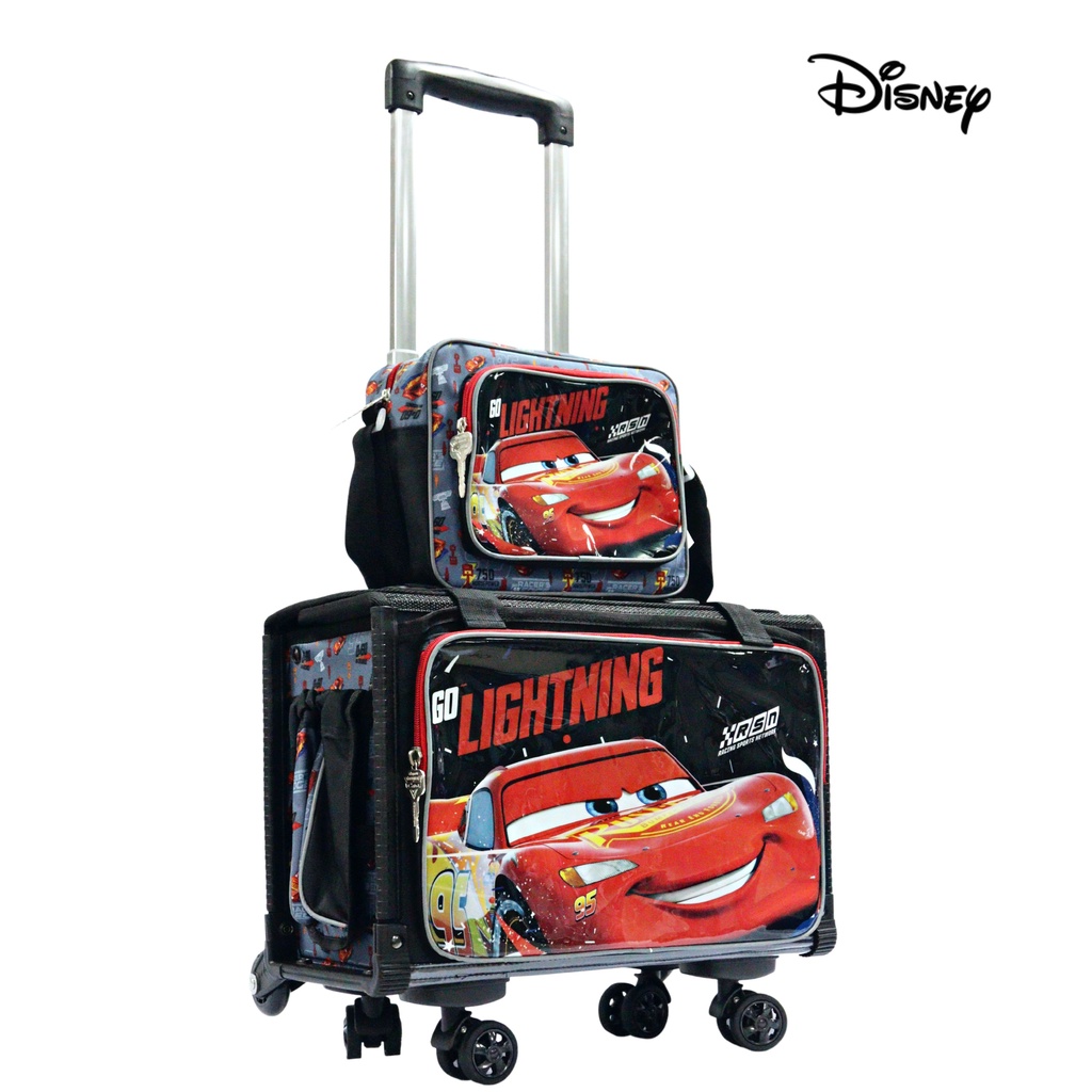 Disney Cars Lightning Mcqueen Medium Box Type Trolley Bag Set Shopee Philippines