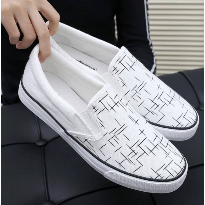 JEIKY Men's Denim Loafers Casual Rubber Shoes M200 (Standard Size