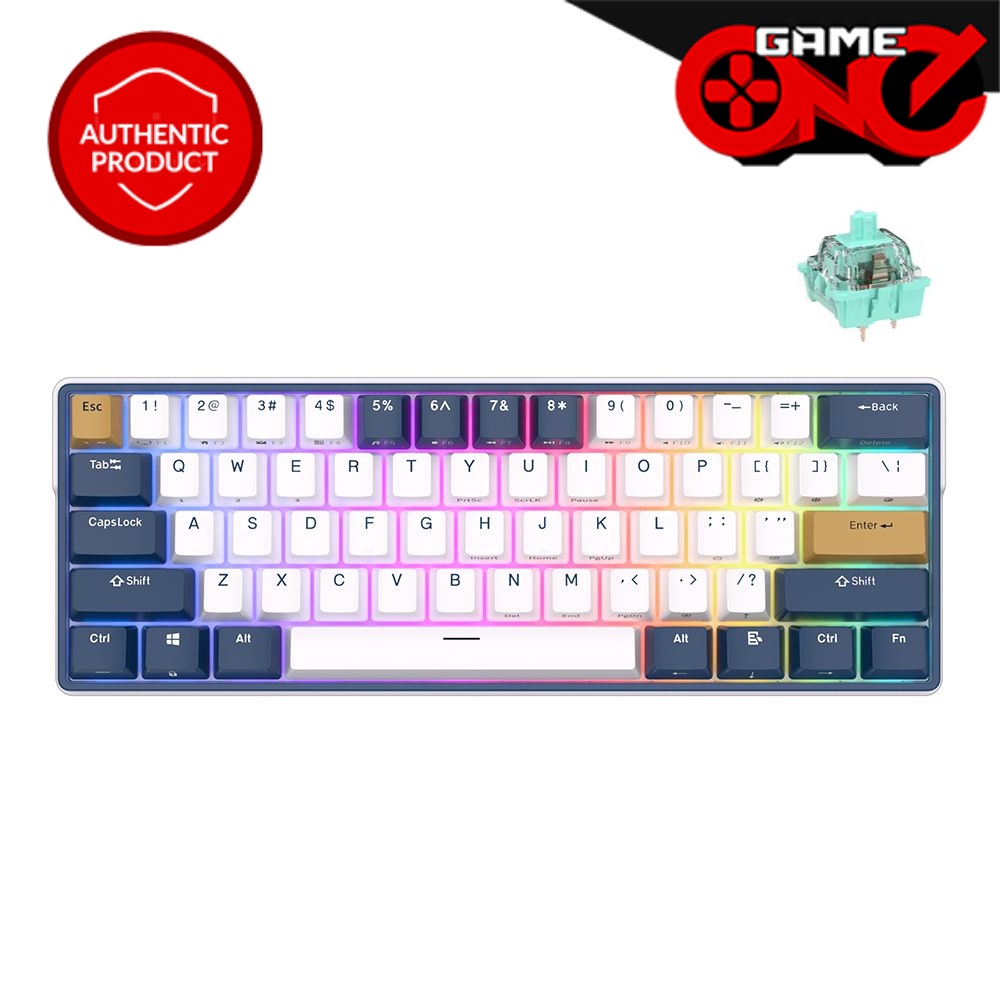 RK Royal Kludge RK61 Plus 61-Keys Tri-Mode Wireless Mechanical Keyboard ...