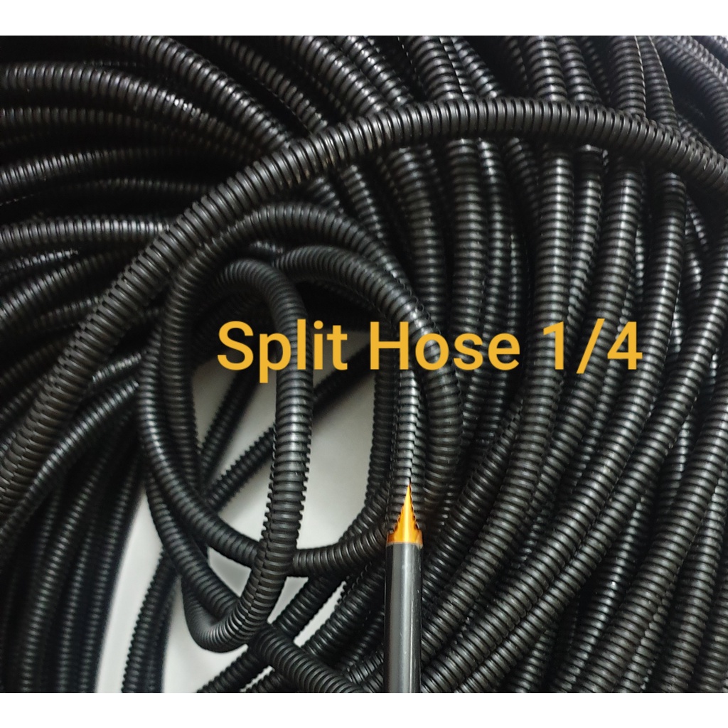 Insulator Hose/ Split Type Loom Conduit Polyethelene Tube Sizes: 1/4, 3 ...